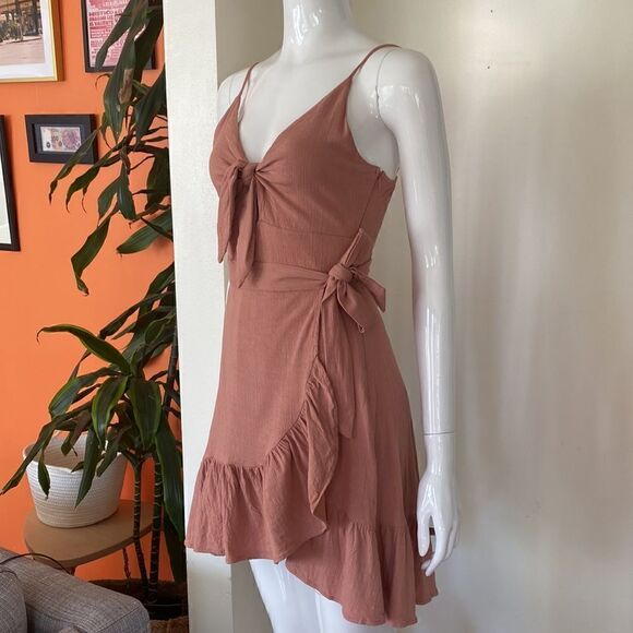 ASTR the Label Dusty Pink Sandy Mini Dress Size Small - Picture 7 of 13